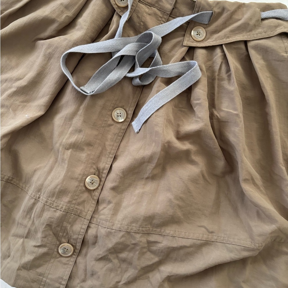 Anthropologie Sine Casual Green Button-Up Skirt sz 6 - Picture 2 of 4